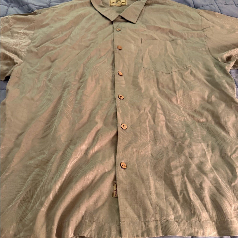 Jamiaca Jaxx 100% silk shirt men’s 2XL